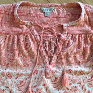 Lucky Brand Boho Print Top